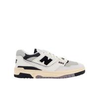 新百伦(New Balance)低帮休闲跑鞋男鞋真皮拼接织物鞋面耐磨橡胶