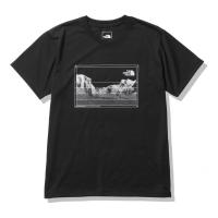 北面(The North Face)女运动T恤短袖速干环保再生聚酯纤维梯度印