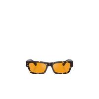 普拉达(PRADA)醋酸盐材质徽标装饰太阳镜男款时尚潮流简约直镜腿弧形镜尖