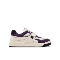 华伦天奴(Valentino)拼接色低帮运动鞋圆头系带跑步鞋男鞋时尚潮