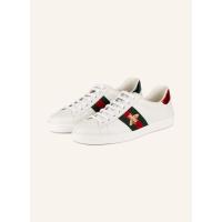 古驰(GUCCI)意大利进口光滑皮革拼接板鞋蜂巢刺绣侧边防滑耐磨休