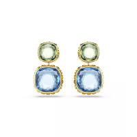 施华洛世奇(SWAROVSKI)女款可反转水晶耳环金色镀层时尚优雅耳饰耳钉