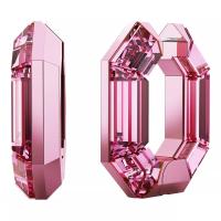 施华洛世奇(SWAROVSKI)小巧八角形粉色耳环时尚女款气质耳饰简约优雅配饰