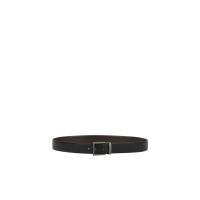 雨果博斯(HUGO BOSS)男士皮革徽标皮带可调节设计时尚简约商务休