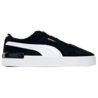 彪马(Puma)女款板鞋休闲鞋潮流百搭舒适增高硫化鞋黑面白胶底系带