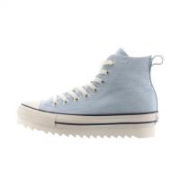 匡威(CONVERSE)匡威鲨鱼底高帮帆布鞋女2024秋冬新品浅蓝色休闲板