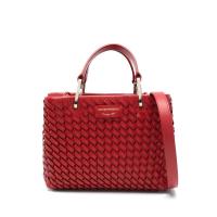 Emporio Armani女包2025新款立体提花手提托特包通勤手拎包 送女友礼物