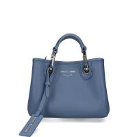 Emporio Armani女士手提防水耐磨PVC拼接涤纶TPU材质购物袋