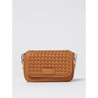 Emporio Armani编织小香风菜篮形单肩包女士日常可用皮革防水小巧时尚手提包