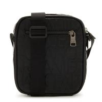 Emporio Armani2025新款男包经典百搭斜挎包休闲商务手提包雅黑色男士邮差包