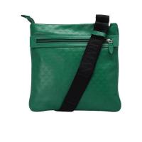 Emporio Armani男士牛皮单肩斜挎包 绿色拉链设计可调节肩带