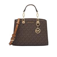 Michael Kors女士Cynthia超小号老花斜挎包 复古潮流商务通勤聚会百搭手提包