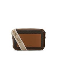 Michael Kors女士印花帆布斜挎包大容量金色五金百搭休闲潮包