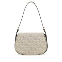 Michael Kors帆布印花单肩包女金色金属装饰轻便休闲包