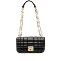 Michael Kors羊皮绗缝链条肩背包磁吸翻盖手提斜挎托特包都市通勤百搭配饰