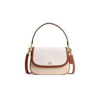 COACH 蔻驰时尚2024新款米白色女士包袋经典单肩斜挎包 Legacy