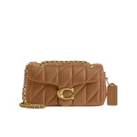 COACH女士绗缝单肩包磁扣设计链条肩带时尚优雅包包