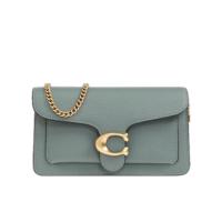 COACH女式翻盖单肩包时尚链条肩带优雅皮革手提包
