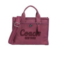 COACH蔻驰女士帆布可调节肩带拉链单肩包大容量实用百搭配件日