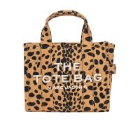 MARC JACOBS女士织物手提包豹纹图案可拆卸肩带双手柄时尚百搭配件