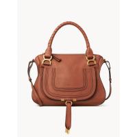 Chloe女士复古风单肩斜挎包小方包金属扣真皮链条短款手提腋下通勤包包