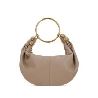 Chloe女式小方包麂皮质感皮革斜挎包通勤时尚百搭包