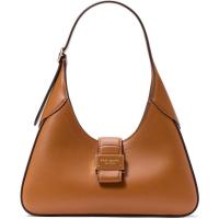 KATE SPADE女士复古三角斜挎包光滑皮革手提单肩包 cavern clay