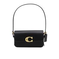 蔻驰(COACH)女款翻盖皮质肩包时尚简约设计优雅出行