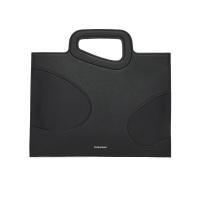 Salvatore Ferragamo奢侈品箱包 男士现代时尚小牛皮精致镂空细节手提公文包单肩包