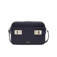 Salvatore Ferragamo男包小牛皮单肩斜挎包 都市现代时尚蓝色休闲包 通勤旅行