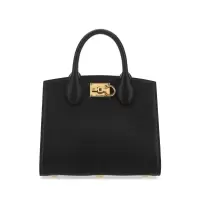 Salvatore Ferragamo女士复古皮质手提托特包皮料五金质感商务通勤手拿包