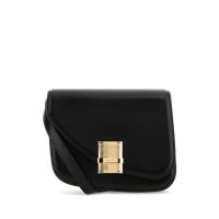 Salvatore Ferragamo女士真皮金色五金斜挎包 手提单肩包 潮流百搭日常通勤小方包