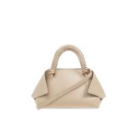 Ferragamo女士牛皮拼接连帽手提斜挎两用包