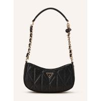 盖尔斯(GUESS)女式单肩包亮面印花拼接设计大容量拉链开合内袋防滑底座