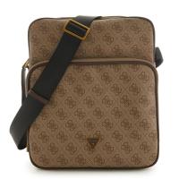 盖尔斯(GUESS)男式棕色单肩包休闲通勤大容量斜挎包