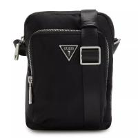 GUESS男士经典黑色单肩斜挎包时尚休闲旅行包