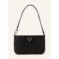 GUESS迷你斜挎包女宝石装饰金属光泽手提单肩包潮流百搭配饰多功能收纳