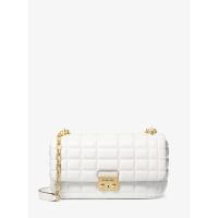 Michael Kors女款绗缝皮革大容量可调节斜挎包时尚百搭礼品包装 送女友