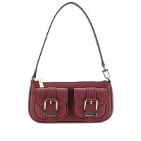 Michael Kors女士单肩包 复古皮质双层口袋金扣顶拉链单手柄 送女友