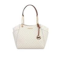 女款时尚气质单肩包 24新款徽标字母浮雕设计大号Jet Set拉链女包