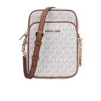Michael Kors大容量涂层帆布斜挎包小巧便携女士潮酷通勤手提斜挎两用包