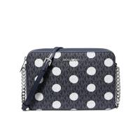 Michael Kors新款女包大号波尔卡圆点斜挎包内袋拉链开合女士托特包