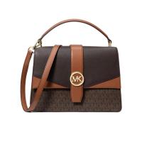 Michael Kors女士单肩包 女中号签名徽标挎包外部袋内部卡槽防滑耐磨送女友