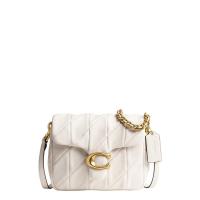 COACH羊皮皮革磁扣翻盖斜挎包多携带方式绗缝设计稳定立体进口