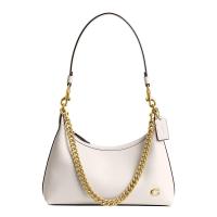 COACH蔻驰90s风格光泽五金皮质女士链条斜挎包进口青少年适用