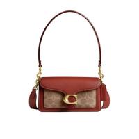 COACH女子流行单肩包 24新款精致优雅徽标可拆卸手柄休闲手提斜挎包