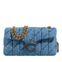 COACH女士金属链条绗缝棉质手提斜挎两用包多彩磁吸链条包