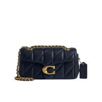 COACH女款纳帕牛皮单肩包磁扣口袋长链带斜挎双肩随身包