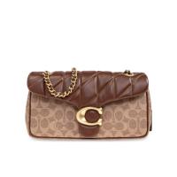 COACH女款翻盖字母图案链条单肩斜挎包时尚百搭