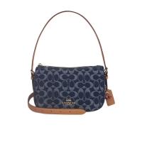 COACH蔻驰女士可调节肩带斜挎包手提通勤小方包多功能信用卡槽收